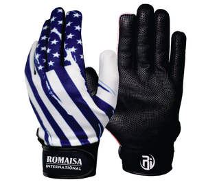 Gants de frappe de baseball professionnels personnalisés 100% polyester durable léger respirant unisexe couleur et logo personnalisés - Product Image 3