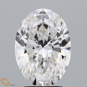 IGI Oval Cut 3,09 CT Lab Grown Diamond Loose para anillo G Color VS1 Clarity Lab Diamond Eco Friendly Diamond Loose para ella - Product Image 1