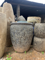 Poterie de Saigon Grande jardinière en céramique émaillée De Fleur haute cuisson Atlantis Garden Home Vietnam Fabricant de poterie