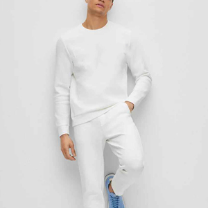 Sweat-shirt personnalisé de haute qualité 2024, épais, lourd (500 g/m²), en molleton, col rond, sublimation, broderie personnalisée pour hommes - Product Image 4