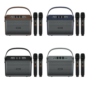Reroka <span class=keywords><strong>Retro</strong></span> Chất Lượng Cao Âm Thanh Karaoke Loa Bluetooth Đảng Loa Hỗ Trợ Kép Không Dây <span class=keywords><strong>Microphone</strong></span> S4201 - Product Image 6
