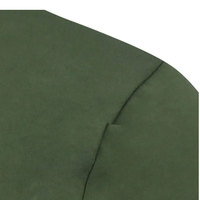 Chemise en coton et polyester pour homme, vert olive, coupe athlétique, col rond, manches courtes, vêtements de sport, fabricant de vêtements personnalisés