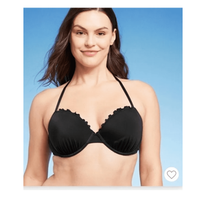 Shade Shore Top Bikini da Donna con Laccetto al Collo e Dettaglio a Volant, Set Leggero 2 Pezzi Nero, Disponibile Personalizzato dalla XXS alla XL - Per Costumi da Bagno e Abbigliamento da Spiaggia - Product Image 4