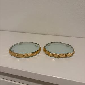 Luxury Gold Edge 5mm Thick Wood Decorative <b>Mirror</b> with Metal Iron Frame for Home and Hotel Decoration - Product Image 3