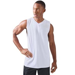 Chaleco Deportivo Personalizado con Cuello en V, Corte Ajustado, para Correr, Entrenamiento en el Gimnasio, Sin Mangas, Cómodo, de Venta Caliente, Camisetas de Gimnasio para Hombre - Product Image 1