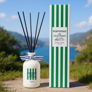 Pour les vacances italiennes à Portofino ITALIAN HOLIDAYS SUBM2503 Diffuseur de parfum en bâtonnets de 250 ml au sel et au basilic Désodorisant - Product Image 3