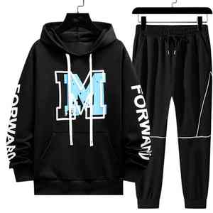 Conjunto Deportivo de Entrenamiento de Fútbol para Hombre, Nuevo, de Alta Calidad, 100% Algodón, Transpirable, Talla Grande, con Capucha - Product Image 3