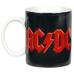 Taza de Café con Logotipo AC/DC, Tapa y Cuchara, Diseño Ecológico para Jubilación, Día del Padre, Oktoberfest, Estilo Escandinavo, Ideal para Cafeterías - Product Image 2