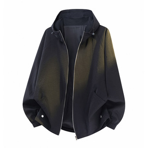 Veste d'hiver pour homme réversible à capuche, vêtements de travail décontractés, veste d'extérieur fine, coupe-vent, imperméable, 100% polyester, motif floral teinté - Product Image 5