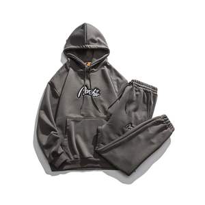 Nouveau style LOGO personnalisé Ensembles unisexes de haute qualité Survêtement décontracté avec col à capuche designs personnalisés, tissu et couleurs - Product Image 1