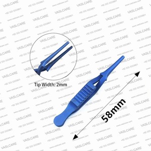 Pinza Arterial Atraumática de Mandíbula Angulada, Pinza Manual para Fijación Vascular, Acero Inoxidable Alemán, Instrumentos Quirúrgicos Veterinarios - Product Image 2
