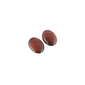 Lab Dark Brown <b>Cats</b> Eye Oval Cabochons Synthetic (Lab Created) 16x12 mm 8.82 Carat Gemstone Jewelry Making Loose Stones for - Product Image 3