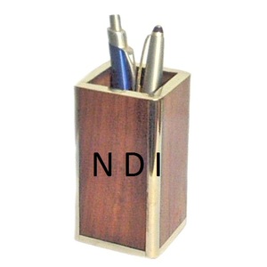 ที่ใส่ปากกาทำจากไม้กล่องใส่ปากกาทรงดินสอดีไซน์ทันสมัยโต๊ะทำงาน - Product Image 5