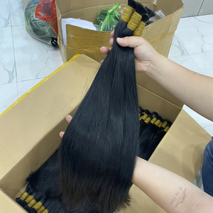 Precio de fábrica a granel Natural sedoso recto Vietnam Remy Hair Bundles máquina doble trama 100g Nit Niche Free Virgin Human Hair - Product Image 1