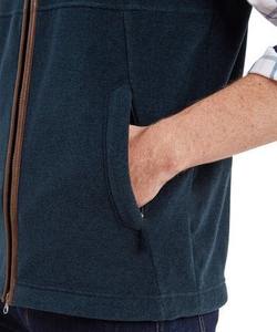 Vente chaude hommes pleine fermeture éclair polaire gilet vêtements d'extérieur d'hiver mode léger sans manches polaire gilet - Product Image 6