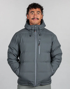 Chaqueta acolchada de plumón de pato de alta calidad para hombre, ropa de calle de diseño personalizado con cierre de cremallera grueso a la moda - Product Image 2