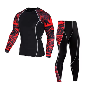 Ropa de gimnasio personalizada Rash Guard Ropa de fitness Hombres Traje de compresión Rashguard Traje de compresión BJJ trajes - Product Image 4