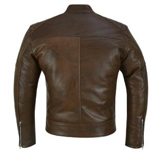 Veste de vélo en cuir pour homme Veste de vélo en cuir de motard Vestes de vélo en cuir véritable personnalisées pour homme Offre Spéciale - Product Image 2