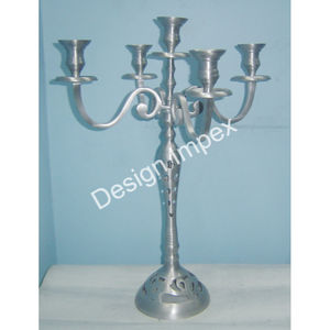 Bougeoir en aluminium de qualité exclusive Présentoir de pièce maîtresse de table Candélabre portatif facile Bougeoir décoratif Offres Spéciales - Product Image 4