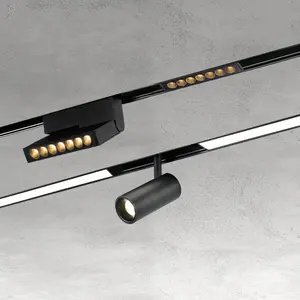 ECOJAS – éclairage magnétique à led pour rail de plafond linéaire, projecteur à led pour rail de plafond, vente en gros, dc 24v, 48v