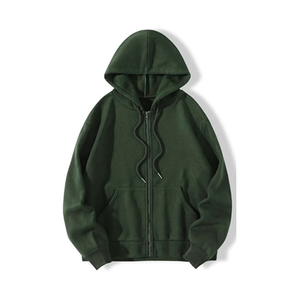 เสื้อสเวตเตอร์มีฮู้ดสำหรับผู้ชายและผู้หญิงเสื้อมีซิปแบบเรียบการระเหิด100% โลโก้ตามสั่ง - Product Image 1