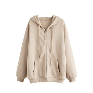 Sweat-shirt à capuche oversize à manches longues et à cordon de serrage pour femmes, vente en gros OEM personnalisée - Product Image 6