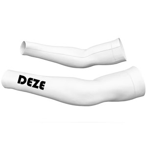 Customizable Multi Color Cycling Arm Sleeves QuickDry Breathable Ergonomic Fit Design Deep <b>Navy</b> Style Performance UV Arm Warmers - Product Image 3