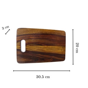 Planche à découper en bois artisanale, surface de coupe lisse, idéale pour les légumes, les fruits et le pain, vente en gros en provenance d'Inde - Product Image 5