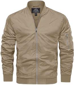 แจ็กเก็ตบอมเบอร์สไตล์ผ้าซาตินบางปรับแต่งได้สำหรับผู้ชายผู้หญิงผ้าทอโลโก้ด้านหน้ามีซิปสำหรับฤดูหนาว - Product Image 3