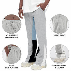 Pantalones ajustados informales Pantalones de hombre de color sólido elásticos de alta calidad Servicio OEM Pantalones de hombre teñidos lisos Pantalones antiarrugas - Product Image 3