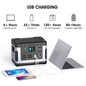 SUAOKI G500 centrale elettrica portatile 500Wh generatore di campeggio solare pura onda sinusoidale Inverter batteria esterna AU/US/EU Plug 700W - Product Image 4