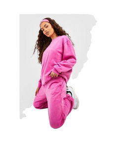 Conjunto Deportivo Corto con Capucha 100% Algodón para Mujer, Sudadera con Capucha y Pantalones Deportivos, Transpirable, Estampado, para Adultos, para Invierno - Product Image 2