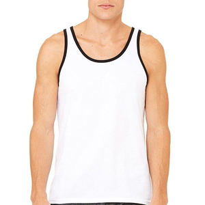 Bella Canvas Men's Jersey Muscle Tank Tops Ringer Tank Top - Product Image 1