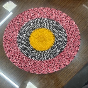 2026 New Arrival Printed jute placemats <b>Cheap</b> Price Round Braided Placemats Natural Jute Covered Export From Bangladesh - Product Image 5