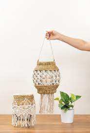 Candelero tejido de algas marinas rústicas Diseño de centro de mesa de moda Fábrica OEM Vietnam - Product Image 3