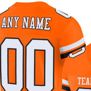 Maillot de football américain rétro avec nom brodé logo personnalisé, vêtements de sport, survêtement de rugby pour équipe, maillot de football américain - Product Image 6