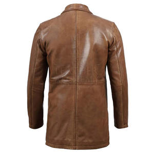 Abrigo de Cuero para Hombre, Listo para el Invierno, con Textura Suave y Duradera que Brinda Calidez, Comodidad y Estilo Urbano - Product Image 2