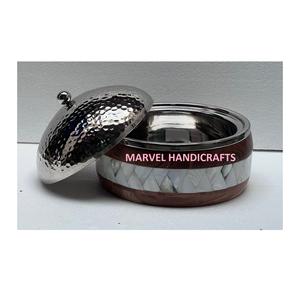 Cazuela de acero inoxidable con incrustaciones de perlas para madre de Ramadán, calentador de alimentos de madera, cazuela, regalo - Product Image 2