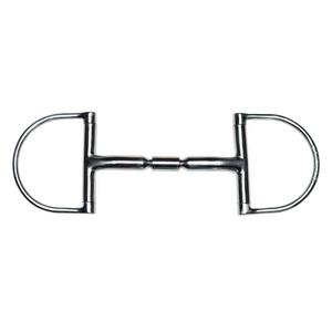 D Ring Snaffle Single Articulado Pinch Menos con Cuero 17mm - Product Image 5