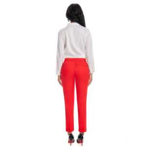 Pantalon crayon taille haute ajusté pour femme, infroissable, respirant, décontracté et professionnel, avec poches, passants de ceinture et ourlet retroussé, taille XL - Product Image 3