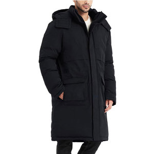 Parka décontractée imperméable à capuche sur mesure, grande taille, pour homme, hiver, avec couleurs et logo personnalisés - Product Image 1