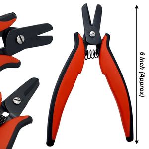 Alicates Cortadores de Queratina de Acero Inoxidable de 6 Pulgadas, Herramienta de Corte para Extensiones de Cabello, Agarre Antideslizante, Duraderos - Product Image 1