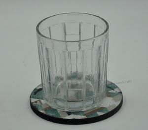 Sous-verres ronds personnalisés avec conception de logo imprimé personnalisé 10cm 4 poucesSous-verres en liège en bois en vrac pour la maison - Product Image 4