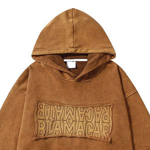 Sweat à capuche Y2K en coton mélangé doux pour femmes avec design en blocs de couleurs Style pull surdimensionné pour un look décontracté et confortable - Product Image 3