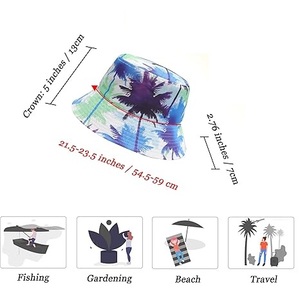 Sombrero de Pescador Bordado para Adultos, Transpirable, Unisex, para Hombre y Mujer, con Estampado Completo Personalizado - Product Image 6
