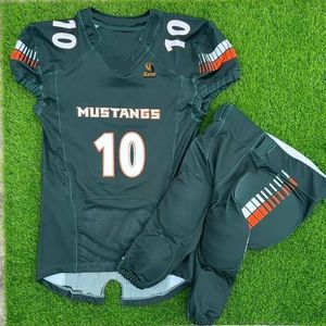 Haute qualité personnalisé respirant 7V7 maillot de Football américain jeunesse garçon à manches courtes ensemble tendance respirant uniforme - Product Image 5