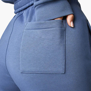 2024 vente en gros femmes haute qualité survêtement pantalon pantalon de survêtement avec poches latérales taille élastique ajuster pantalon de survêtement - Product Image 6