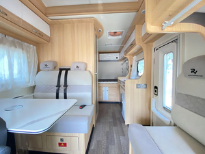V80c 6m RV Caravana Techo alto Gran espacio Autocaravana con muebles <span class=keywords><strong>Dos</strong></span> camas dobles Inodoro Baño Ducha <span class=keywords><strong>para</strong></span> viajes familiares - Product Image 6
