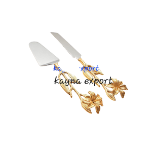 ชุดช้อนส้อมมีดสเตนเลสสตีลชุบเงินแบบกระจก ด้ามจับหรูหรา สำหรับเสิร์ฟเค้ก งานเลี้ยง ราคาขายส่ง - Product Image 4