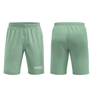 Pantalones cortos deportivos de compresión de poliéster sólido con logotipo personalizado de MOQ bajo para hombre, calzoncillos de gimnasio de fútbol, ajuste elástico, secado rápido, transpirable - Product Image 6